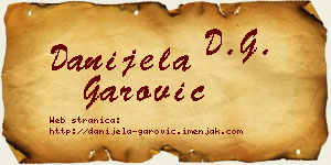 Danijela Garović vizit kartica